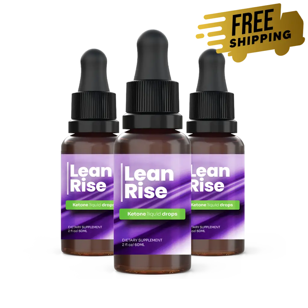 Three bottles of LeanRise supplement, 90 day supply for appetite and energy support